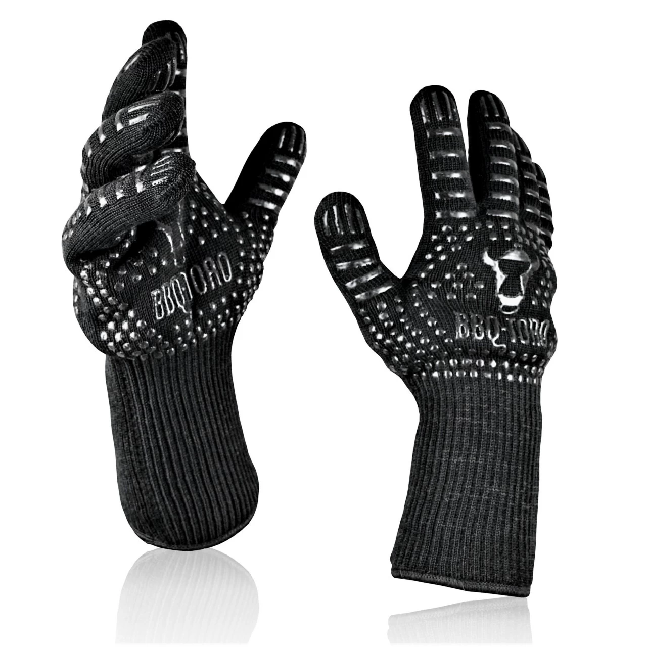 BBQ-Toro Grillhandschuhe (2 Stk.), Hitzebeständig + Feuerfest,bis 800 °C | Anti-Rutsch Eigenschaft 3 BBQ-Toro Grillhandschuhe (2 Stk.), Hitzebeständig + Feuerfest,bis 800 °C | Anti-Rutsch Eigenschaft