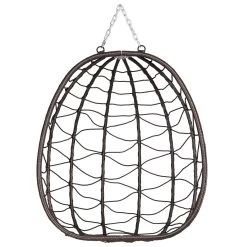 HinHocker Hängesessel Mit Gestell | Braun | Ergonomischer Sessel Inkl. Kissen Und Auflagepolster -Camping Store hang1b haengesessel bild6 2000px 1280x1280