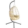 HinHocker Hängesessel Mit Gestell | Creme | Ergonomischer Sessel Inkl. Kissen Und Auflagepolster -Camping Store hang1c haengesessel bild1 2000px 1280x1280