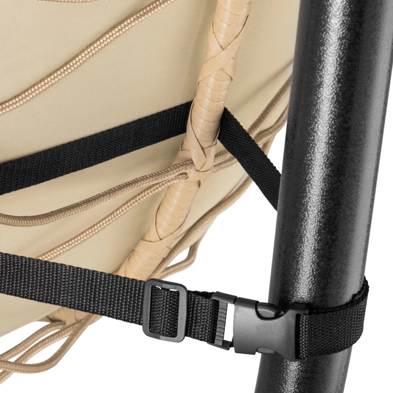 HinHocker Hängesessel Mit Gestell | Creme | Ergonomischer Sessel Inkl. Kissen Und Auflagepolster 8 HinHocker Hängesessel Mit Gestell | Creme | Ergonomischer Sessel Inkl. Kissen Und Auflagepolster – Bild 6