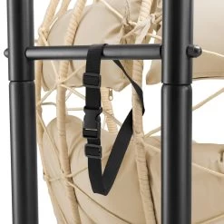 HinHocker Hängesessel Für 2 Personen Mit Gestell, Creme, XXL Sessel Inkl. Kissen Und Auflagepolster -Camping Store hang3c haengesessel bild7 2000px 1280x1280