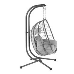 HinHocker Hängesessel Für 2 Personen Mit Gestell, Grau, XXL Sessel Inkl. Kissen Und Auflagepolster 14 HinHocker Hängesessel Für 2 Personen Mit Gestell, Grau, XXL Sessel Inkl. Kissen Und Auflagepolster -Camping Store hang3w haengesessel bild4 2000px 1280x1280