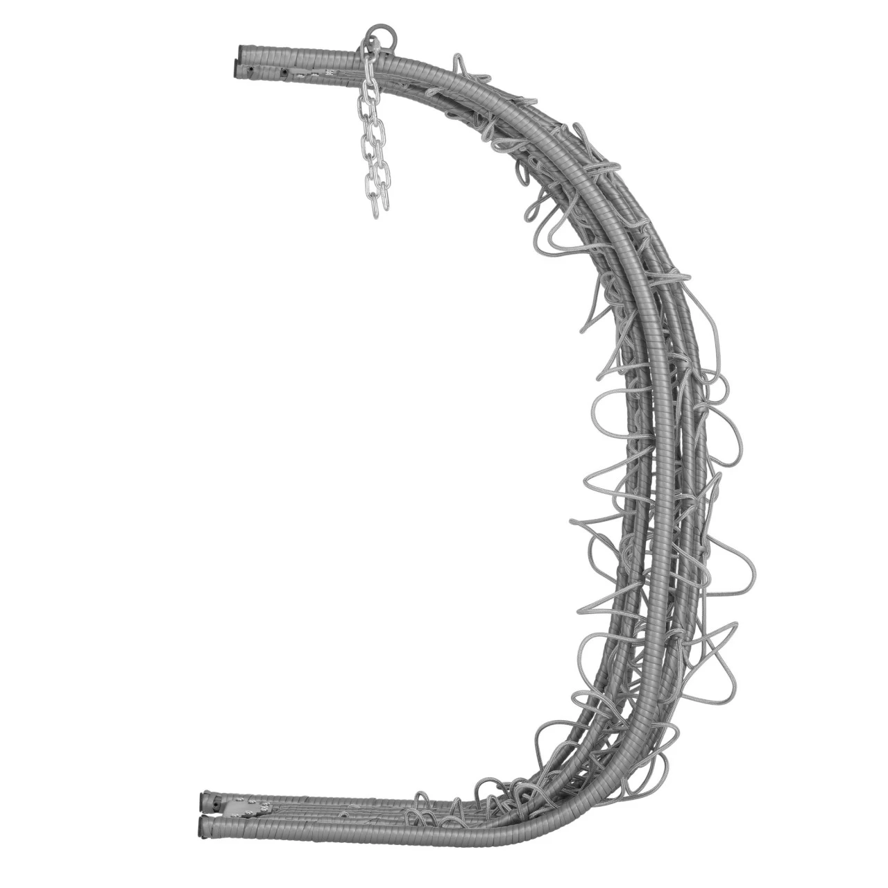 HinHocker Hängesessel Für 2 Personen Mit Gestell, Grau, XXL Sessel Inkl. Kissen Und Auflagepolster 7 HinHocker Hängesessel Für 2 Personen Mit Gestell, Grau, XXL Sessel Inkl. Kissen Und Auflagepolster – Bild 5