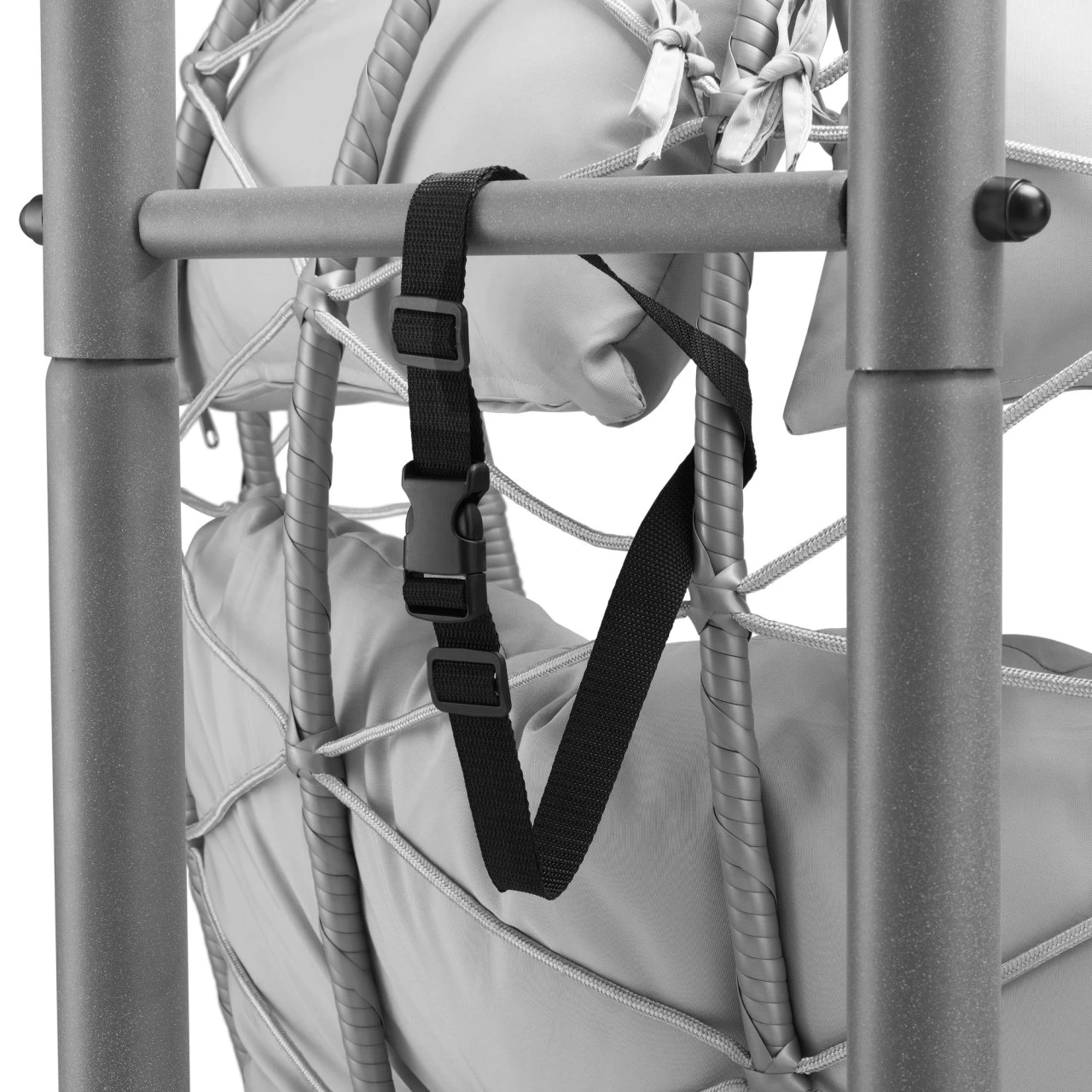 HinHocker Hängesessel Für 2 Personen Mit Gestell, Grau, XXL Sessel Inkl. Kissen Und Auflagepolster 9 HinHocker Hängesessel Für 2 Personen Mit Gestell, Grau, XXL Sessel Inkl. Kissen Und Auflagepolster – Bild 7