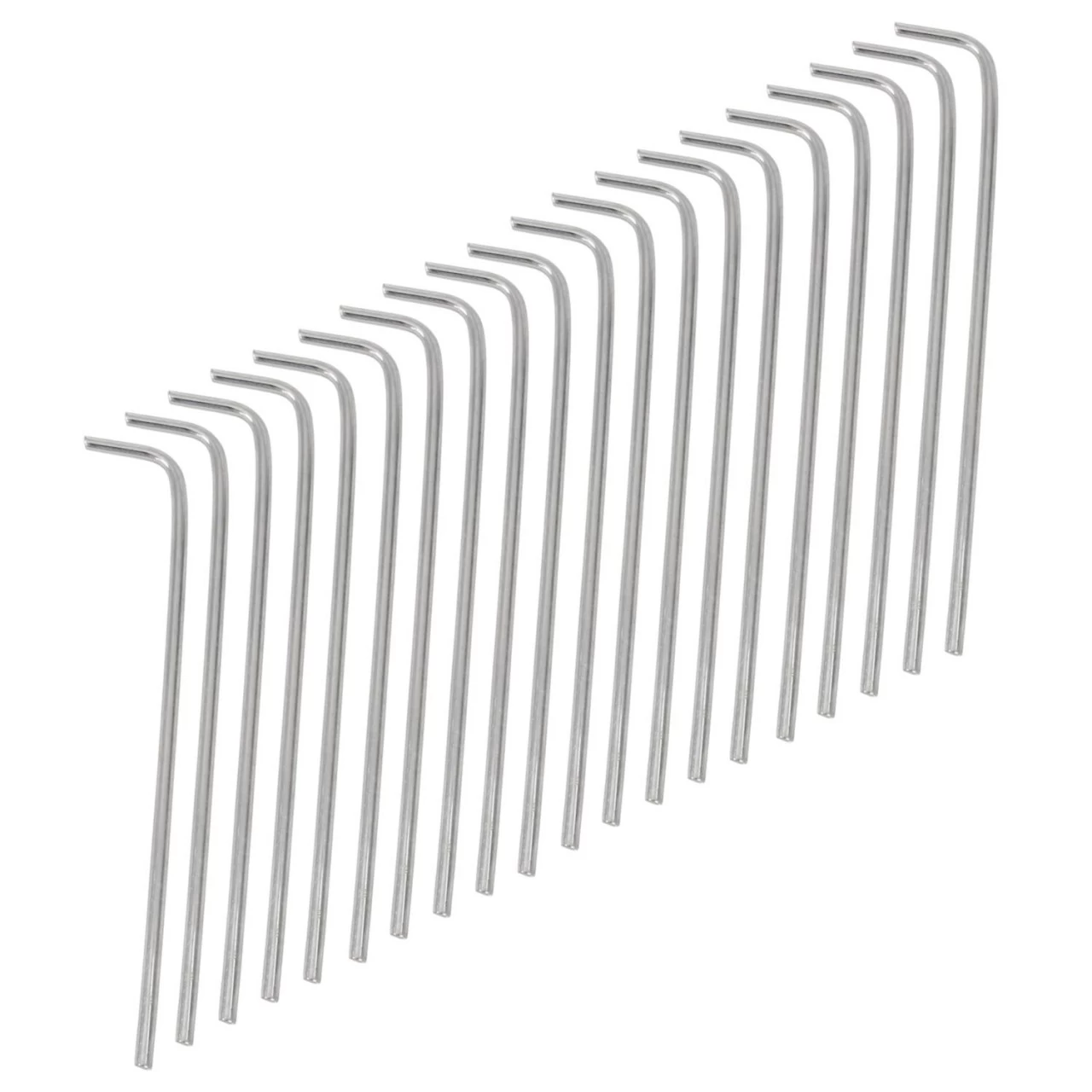 CAMPFEUER Standard Erdnägel Set A, 20x Heringe, Ca. (L) 18 Cm X Ø 3 Mm 4 CAMPFEUER Standard Erdnägel Set A, 20x Heringe, Ca. (L) 18 Cm X Ø 3 Mm – Bild 2