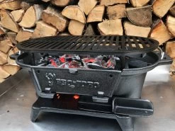 BBQ-Toro Gusseisen Holzkohle Grilltopf Mit Grillrost, 50 X 25 X 23 Cm -Camping Store hiba1 gusseisen grilltopf action bild2 2000px 1280x1280