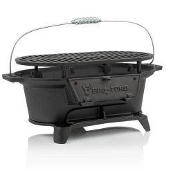 BBQ-Toro Gusseisen Holzkohle Grilltopf Mit Grillrost, 50 X 25 X 23 Cm