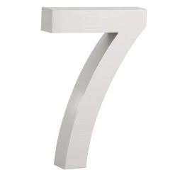ZELSIUS Edelstahl Hausnummer "7"