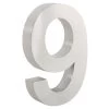 ZELSIUS Edelstahl Hausnummer "9"