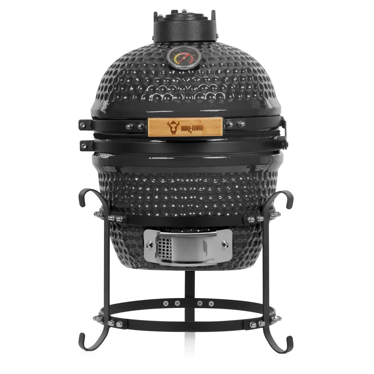 BBQ-Toro Kamado Grill Holzkohlegrill Ø 32 Cm "HAIIRO" Mit Grillrost Und Thermometer, Grau 3 BBQ-Toro Kamado Grill Holzkohlegrill Ø 32 Cm "HAIIRO" Mit Grillrost Und Thermometer, Grau