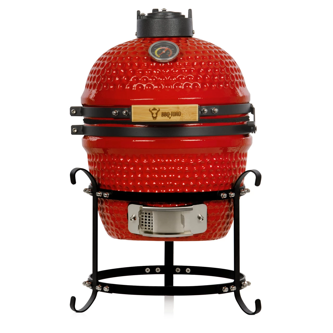 BBQ-Toro Kamado Grill Holzkohlegrill Ø 32 Cm "HAIIRO" Mit Grillrost Und Thermometer, Rot 3 BBQ-Toro Kamado Grill Holzkohlegrill Ø 32 Cm "HAIIRO" Mit Grillrost Und Thermometer, Rot