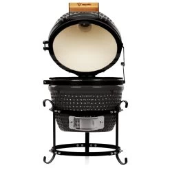 BBQ-Toro Kamado Grill Holzkohlegrill Ø 32 Cm "HAIIRO" Mit Grillrost Und Thermometer, Schwarz -Camping Store kama13s kamado kuro bild2 2000px 1280x1280