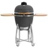 BBQ-Toro Kamado Grill Holzkohlegrill Ø 52 Cm "KURO" | Grau | Keramikgrill 2 BBQ-Toro Kamado Grill Holzkohlegrill Ø 52 Cm "KURO" | Grau | Keramikgrill -Camping Store kama21g kamado kuro bild1 2000px 1280x1280