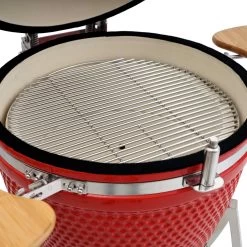 BBQ-Toro Kamado Grill Holzkohlegrill Ø 52 Cm "KURO" | Rot | Keramikgrill -Camping Store kama21r kamado kuro bild3 2000px 1280x1280
