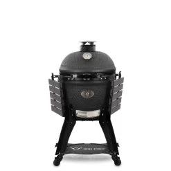 BBQ-Toro Kamado Grill Ø56cm "Yuro" Holzkohlegrill Keramikgrill Mit Thermometer, Rädern, Matt Schwarz -Camping Store kama22s kamado bild4 2000px 1280x1280