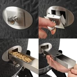 BBQ-Toro Kamado Grill Ø56cm "Yuro" Holzkohlegrill Keramikgrill Mit Thermometer, Rädern, Matt Schwarz -Camping Store kama22s kamado bild9 2000px 1280x1280