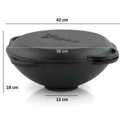 BBQ-Toro Gusseisen Kazan Mit Kazan Ofen Ø 35 Cm, Gusstopf Mit Deckel, Gulaschkessel, Feuerkessel -Camping Store kaz3 kazan masse 2000px 1280x1280 1