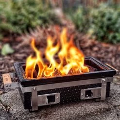 BBQ-Toro Keramik Holzkohletischgrill Mit Holzunterlage | Schwarz | Outdoor Hibachi Grill Für Camping -Camping Store ktg3g keramiktischgrill actionbild 2000px 1280x1280 1