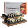 Mahlzeit Servierset Mit Schieferplatte (2er-Set) | 8-teilig Aus Schieferplatte, Dipschale, Holzbrett -Camping Store lava5 servierbrett bild1 2000px 1280x1280