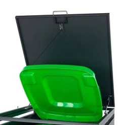 Zelsius Mülltonnenbox Für Eine Mülltonne | Anthrazit RAL 7016 | Inkl. Erweiterungsmöglichkeit -Camping Store mbox12e muelltonnenbox bild12 2000px 1280x1280