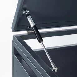 Zelsius Mülltonnenbox Für Eine Mülltonne | Anthrazit RAL 7016 | Inkl. Erweiterungsmöglichkeit -Camping Store mbox12e muelltonnenbox bild8 2000px 1280x1280