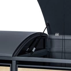 Zelsius Mülltonnenbox Mit Abgerundetem Deckel Für Vier 120 - 240 Liter Mülltonnen, Anthrazit RAL7016 -Camping Store mbox16d muelltonnenbox bild2 2000px 1280x1280 2