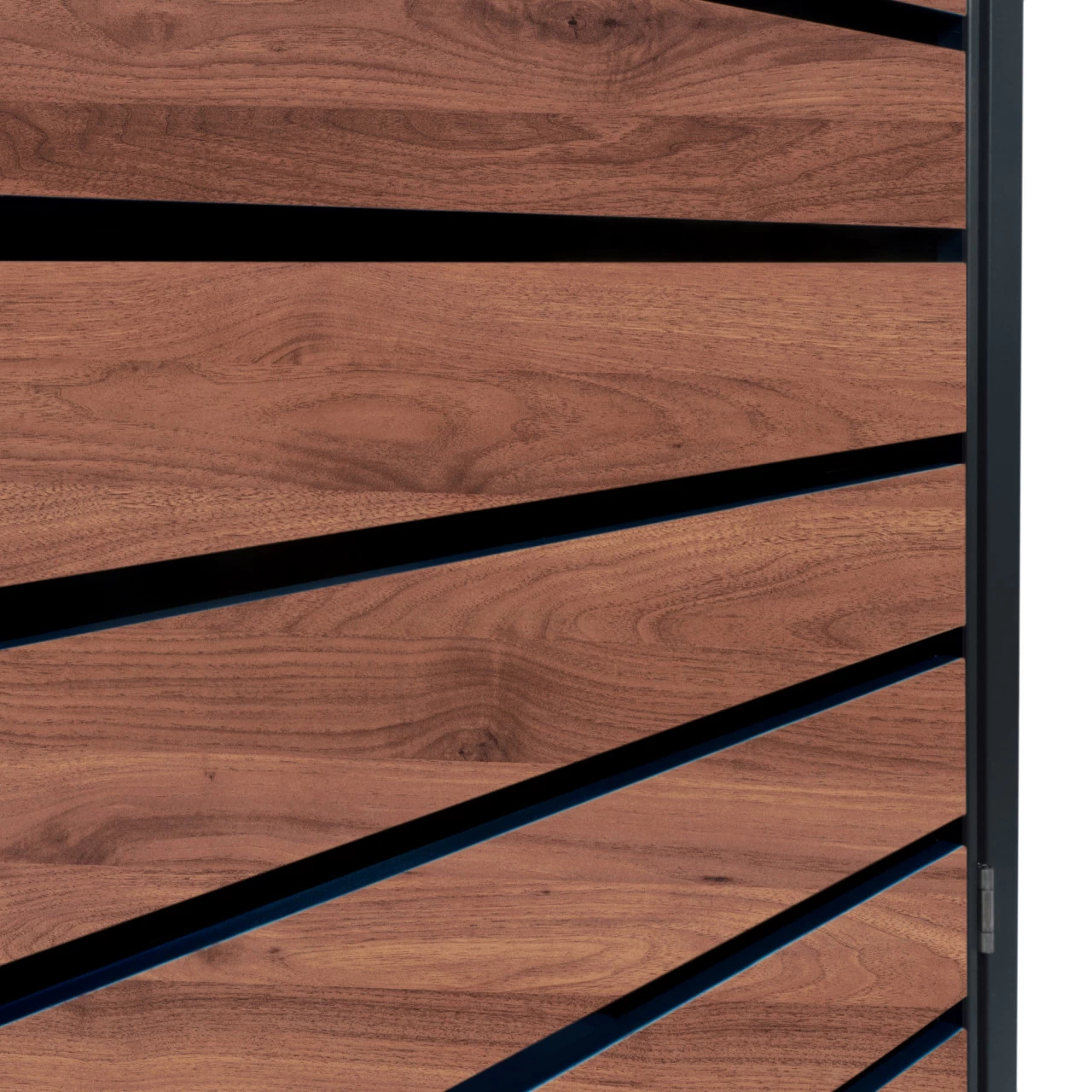 Zelsius Mülltonnenbox-Set Für Drei Mülltonnen | Anthrazit RAL 7016 | Tür In Dunkelbrauner Holzoptik 10 Zelsius Mülltonnenbox-Set Für Drei Mülltonnen | Anthrazit RAL 7016 | Tür In Dunkelbrauner Holzoptik – Bild 8