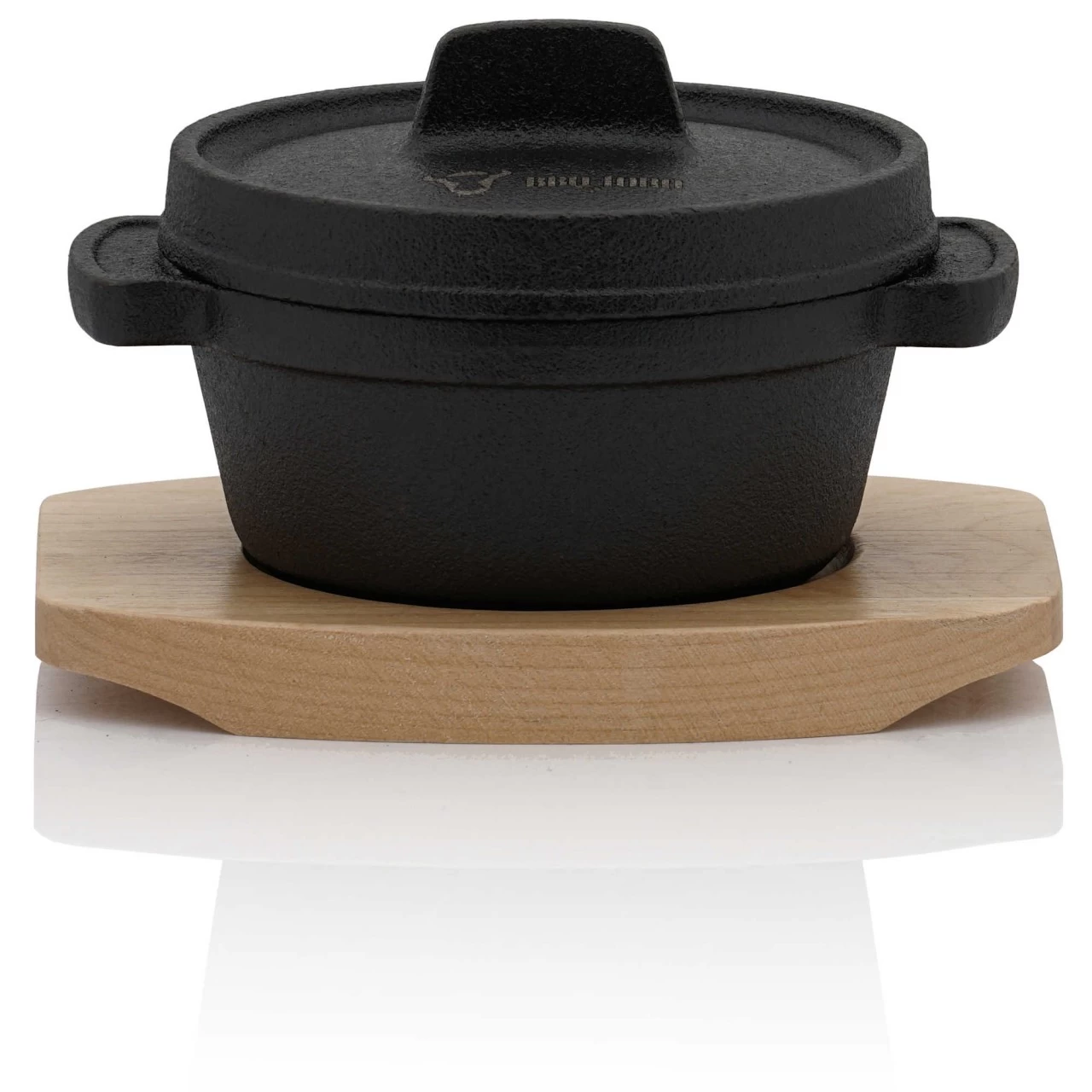 BBQ-Toro Mini Dutch Oven | 250 Ml | Gusseisen Serviertopf Mit Holzunterlage 3 BBQ-Toro Mini Dutch Oven | 250 Ml | Gusseisen Serviertopf Mit Holzunterlage