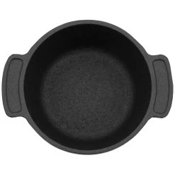 BBQ-Toro Mini Dutch Oven (4 Stück) | Ø 11 Cm | Gusseisen Topf Mit Holzunterlage -Camping Store pan19 servierpfanne bild3 2000px 1280x1280