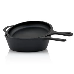 BBQ-Toro Gusseisen Topf Mit Pfannendeckel | 4,4 Liter Stielkasserolle -Camping Store pan1 gusstopf bild1 2000px 1280x1280