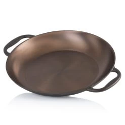 Mahlzeit Polierte Paella Pfanne, Ø 35 Cm, Gusspfanne, Paellapfanne, Bratpfanne, Antihaft