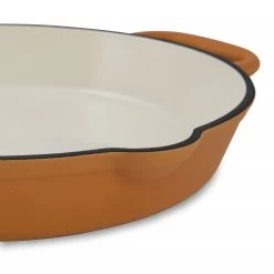 Mahlzeit 5-teiliges Pfannenset, Sunny Orange, Mit Grillpfannen, Grillplatte Und Paella Pfanne -Camping Store panx30eo bratpfanne emailliert bild4 2000px 1280x1280