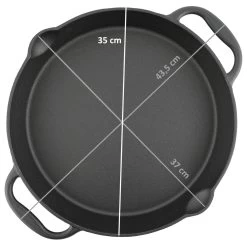 BBQ-Toro Gusseisen Grillpfanne Ø 35 Cm - Servierpfanne Mit Ausgießer 17 BBQ-Toro Gusseisen Grillpfanne Ø 35 Cm - Servierpfanne Mit Ausgießer -Camping Store panx35 grillpfanne bild6 2000px 1280x1280