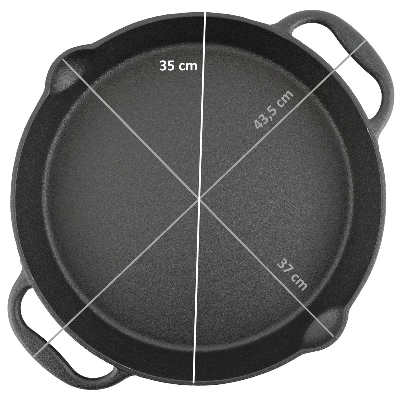 BBQ-Toro Gusseisen Grillpfanne Ø 35 Cm - Servierpfanne Mit Ausgießer 10 BBQ-Toro Gusseisen Grillpfanne Ø 35 Cm - Servierpfanne Mit Ausgießer – Bild 8