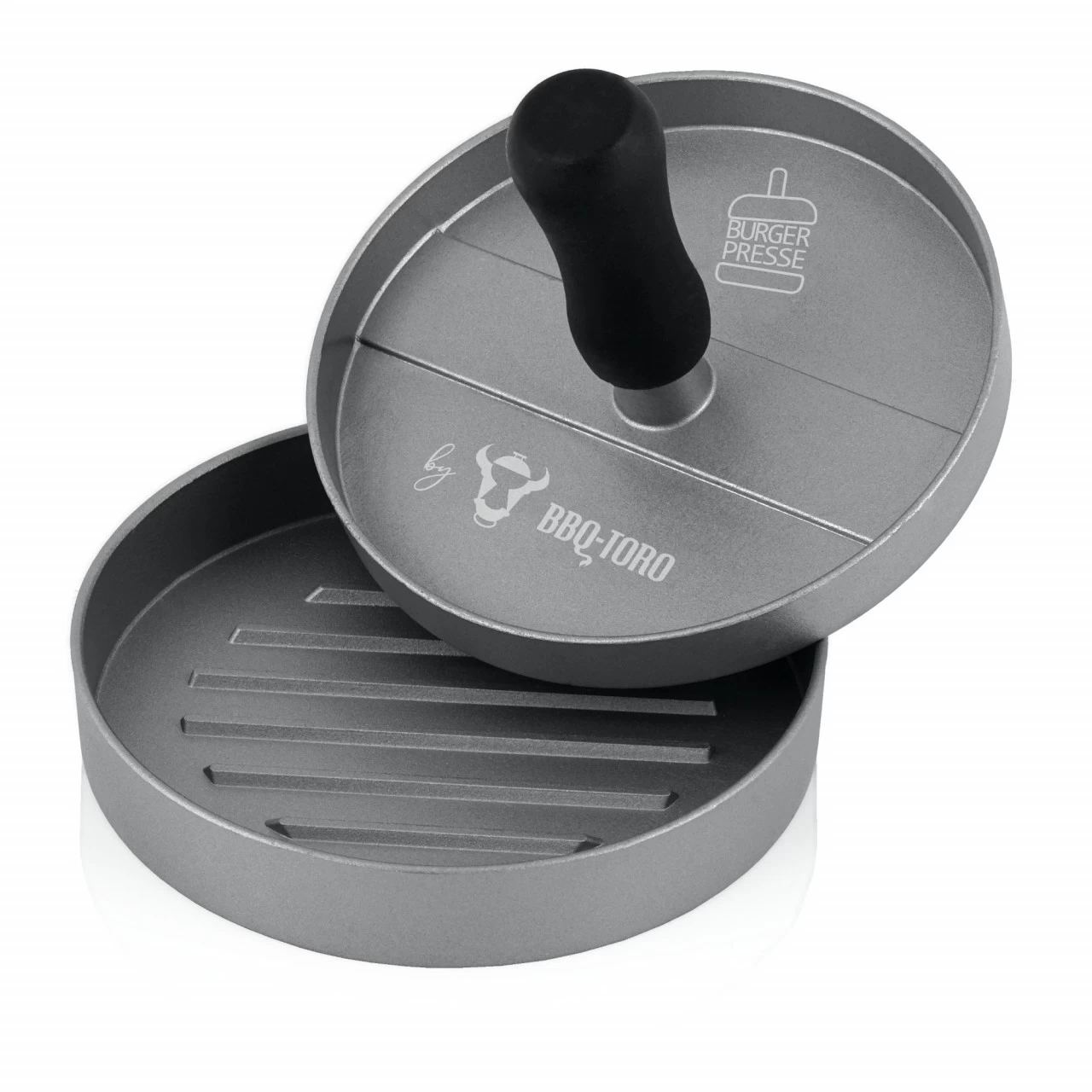 BBQ-Toro Aluminium Burgerpresse | Ø 11,8 Cm | Grau | Fleischformer 7 BBQ-Toro Aluminium Burgerpresse | Ø 11,8 Cm | Grau | Fleischformer – Bild 5
