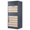 Zelsius Paketbriefkasten Terra, Pulverbeschichteter Stahl, RAL7016 Und Holzoptik, Diebstahlsperre -Camping Store pbk6 paketbriefkasten bild1 2000px 1280x1280