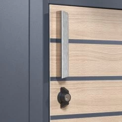 Zelsius Paketbriefkasten Terra, Pulverbeschichteter Stahl, RAL7016 Und Holzoptik, Diebstahlsperre -Camping Store pbk6 paketbriefkasten bild9 2000px 1280x1280