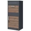 Zelsius Paketbriefkasten RAL7016 Anthrazit Mit Dunkelbraunen Holzoptik Elementen Mit Diebstahlsperre -Camping Store pbk8 paketbriefkasten bild1 2000px 1280x1280