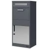 Zelsius Paketbriefkasten, RAL7016 Anthrazit Mit Edelstahl Elementen, Briefkasten Mit Diebstahlsperre -Camping Store pbk9 paketbriefkasten bild1 2000px 1280x1280