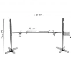 BBQ-Toro Spanferkelgrill Mit Motor | Höhenverstellbarer Spießgrill | Elektrisches Grillspieß Set -Camping Store pig1 spanferkel grillspiess bild3 2000px 1280x1280