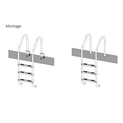 Zelsius Edelstahl Poolleiter Mit 3 Stufen | 50 X 62 X 157 Cm -Camping Store pl7 poolleiter bild3 2000px 1280x1280