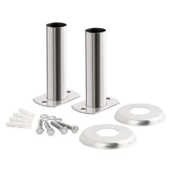 Zelsius Edelstahl Poolleiter Halterung | Ø 40 Mm | Montageset Für Pool Leiter Mit Flanschrohr