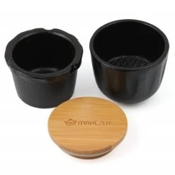 Mahlzeit Gusseisen Pfeffermühle Peppermill, Ø 7,5 X (H) 8 Cm, Mit Bambusdeckel -Camping Store pm1 gusseisen pfeffermuehle bild2 2000px 1280x1280