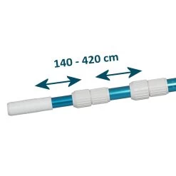 Zelsius Aluminium Poolteleskopstange | 4,2 M | Teleskopstange Für Poolreinigung -Camping Store pts2 poolteleskopstange bild4 2000px 1280x1280