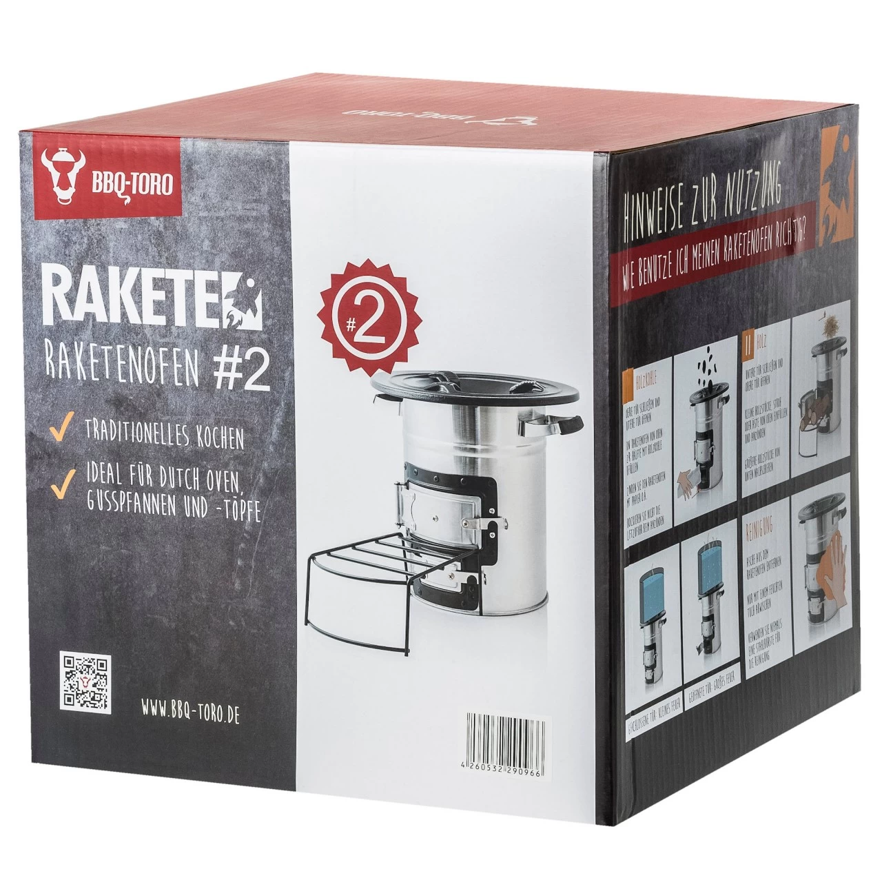 BBQ-Toro Raketenofen RAKETE #2, Edelstahl Rocket Stove 10 BBQ-Toro Raketenofen RAKETE #2, Edelstahl Rocket Stove – Bild 8