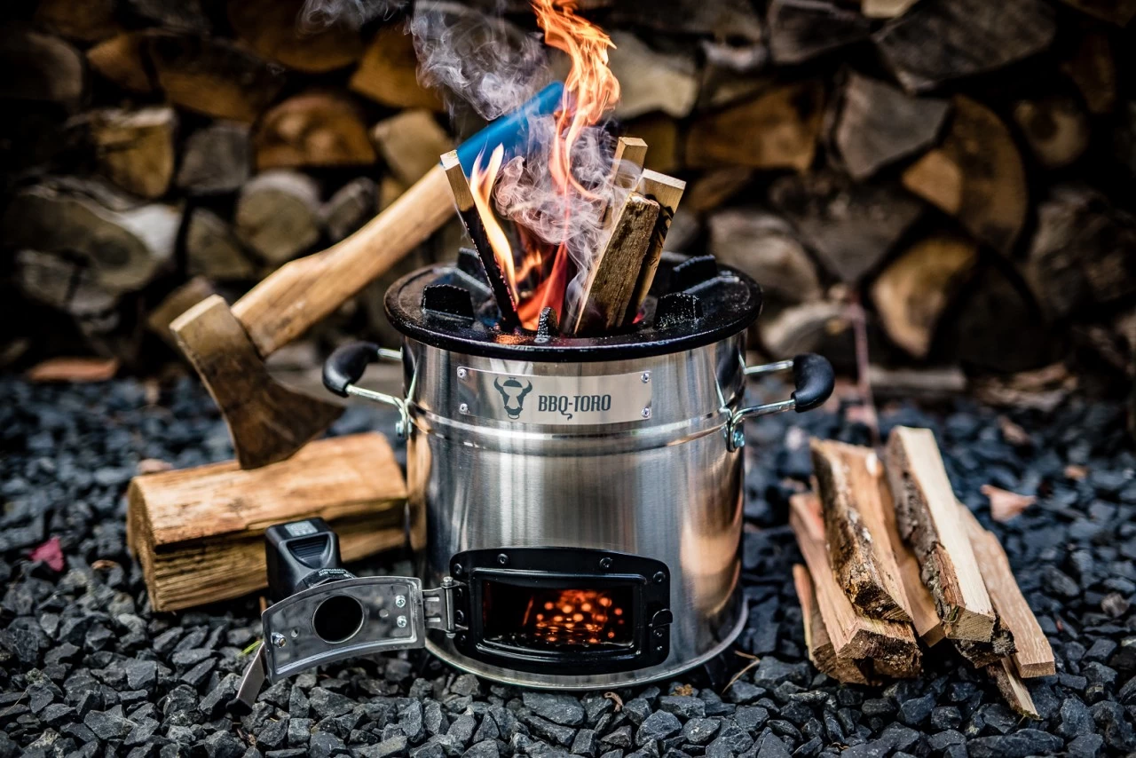 BBQ-Toro Raketenofen RAKETE #2, Schwarz, Rocket Stove 4 BBQ-Toro Raketenofen RAKETE #2, Schwarz, Rocket Stove – Bild 2