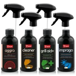 BBQ-Toro 4-teiliges Allrounder Pflege Set | Grill Reinigungsset Und Pflege, Zubehör, Grill-Spray -Camping Store rei set1 grillreiniger bild2 2000px 1280x1280