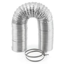 Zelsius Alu Flexrohr | 10 M X Ø 100 Mm | Inkl. 2 Stück Schlauchschellen