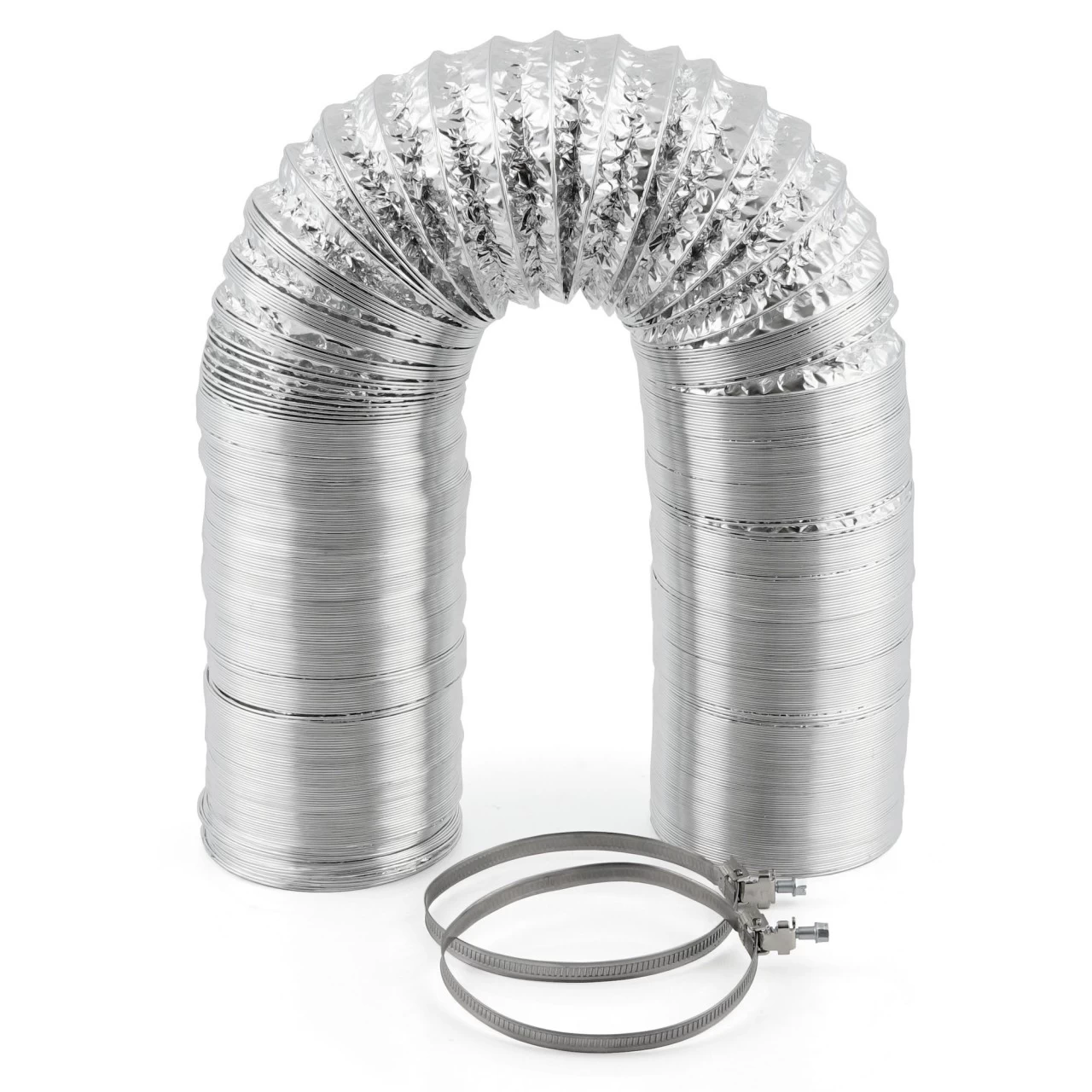 Zelsius Alu Flexrohr | 10 M X Ø 100 Mm | Inkl. 2 Stück Schlauchschellen 3 Zelsius Alu Flexrohr | 10 M X Ø 100 Mm | Inkl. 2 Stück Schlauchschellen