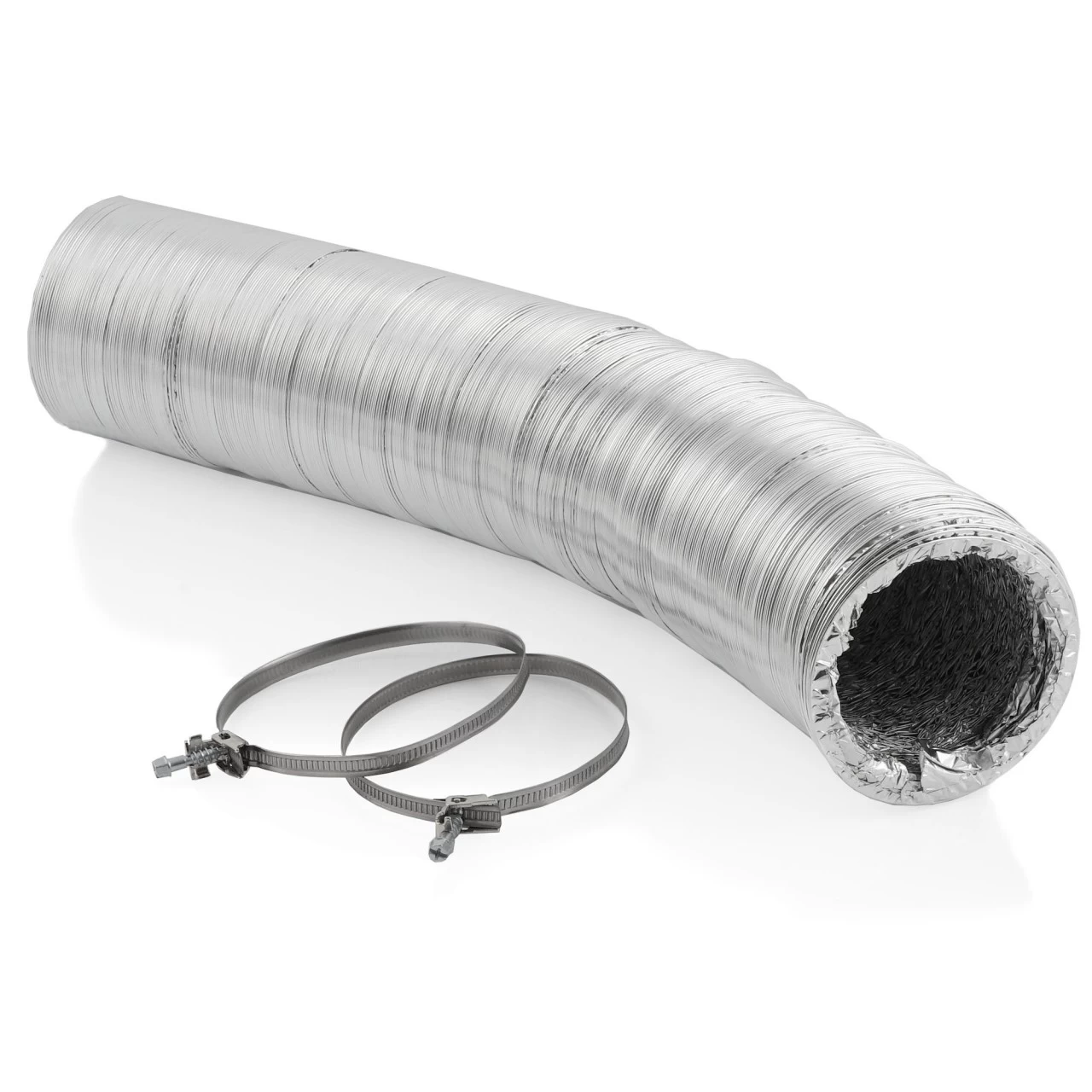 Zelsius Alu Flexrohr | 10 M X Ø 100 Mm | Inkl. 2 Stück Schlauchschellen 4 Zelsius Alu Flexrohr | 10 M X Ø 100 Mm | Inkl. 2 Stück Schlauchschellen – Bild 2